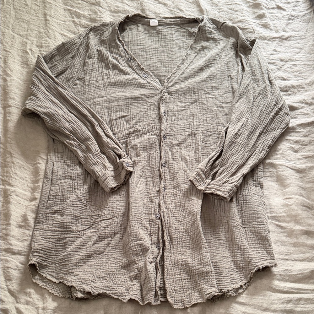 Women’s Button Down Tunic Top Sz 2XL